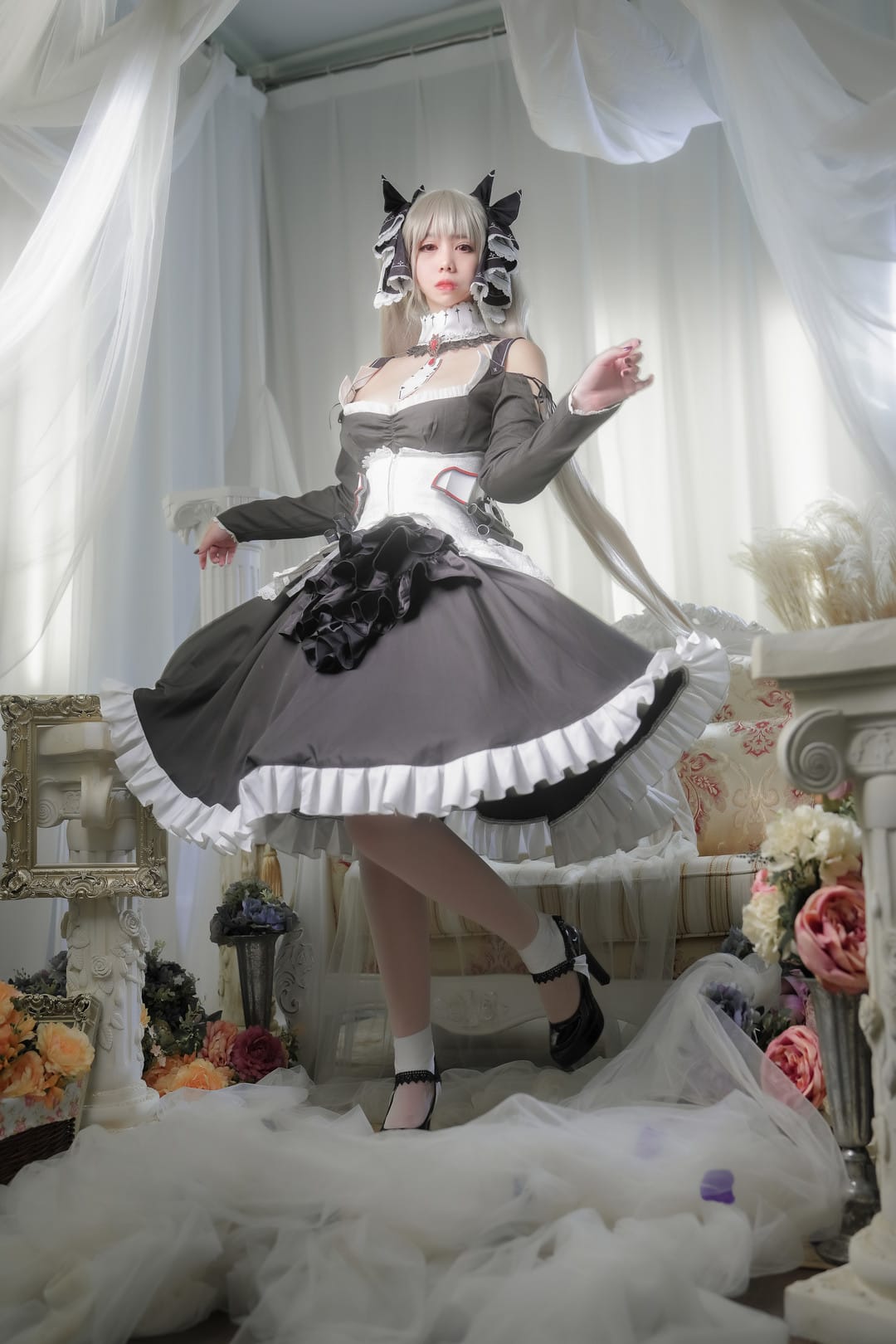 魅瞳Meroko (2) 魅瞳Meroko灵动cosplay女神的艺术之旅:从樱花姬到赛博武士的惊艳演绎