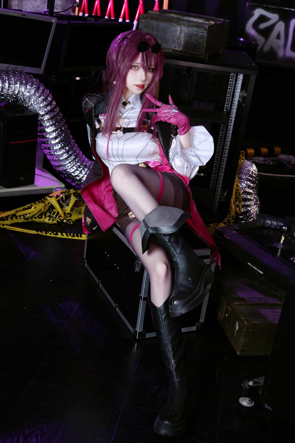 双木扶苏最顶的几套Cos！卡芙卡御姐、一之濑明日奈警服、飞鸟马时黑丝警察太犯规了